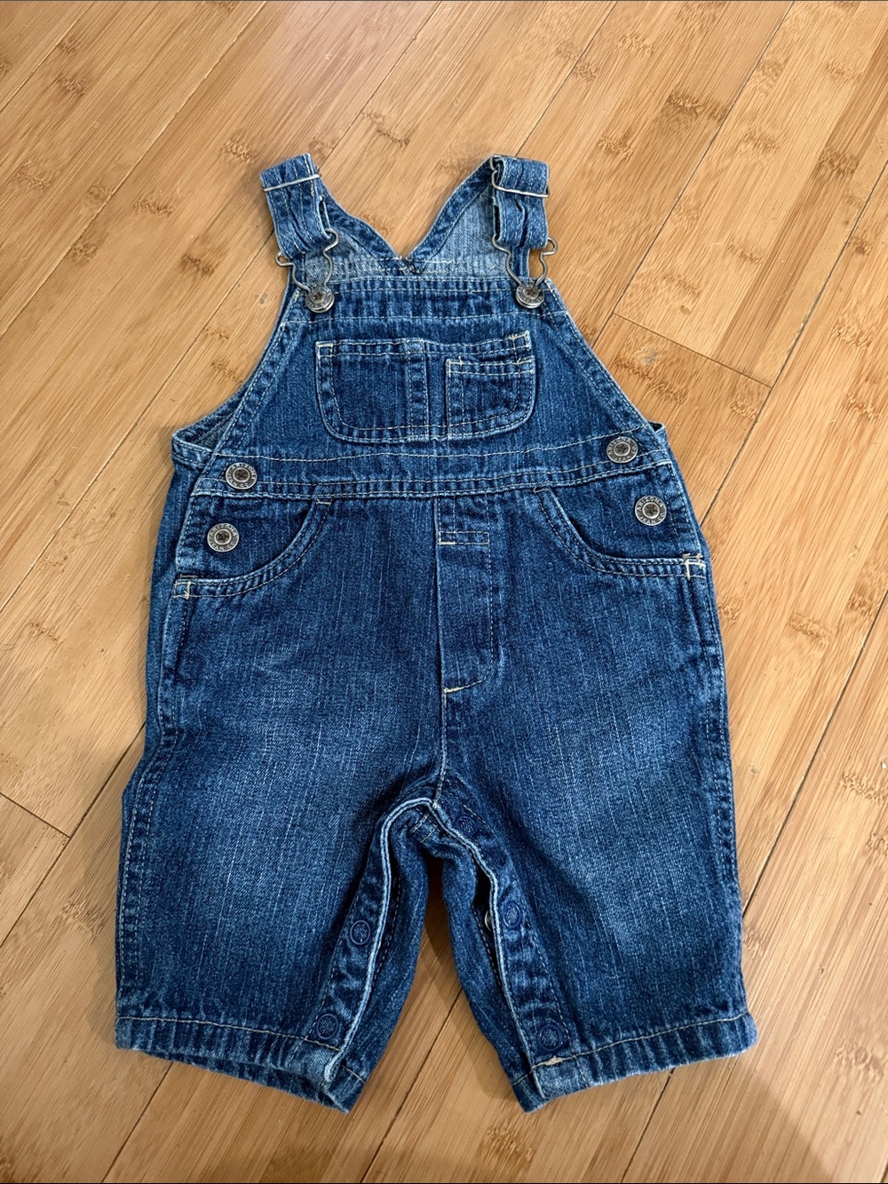 Arizona Jean Company Dark Blue Denim Overalls for Kids